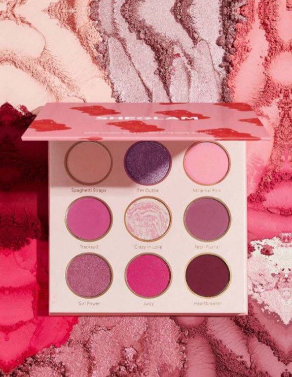 پالت سایه 9 رنگ  مدل LOVE CANDY